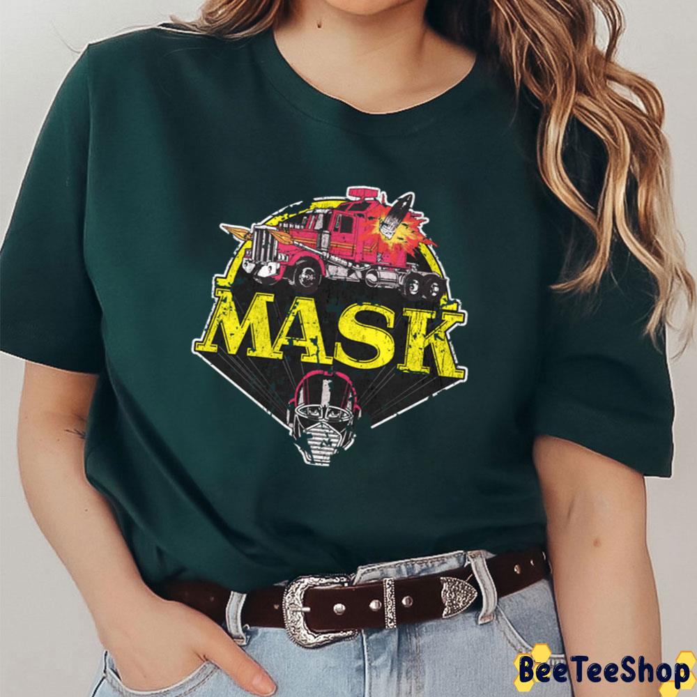 Retro Vintage Art Mask Unisex T-Shirt