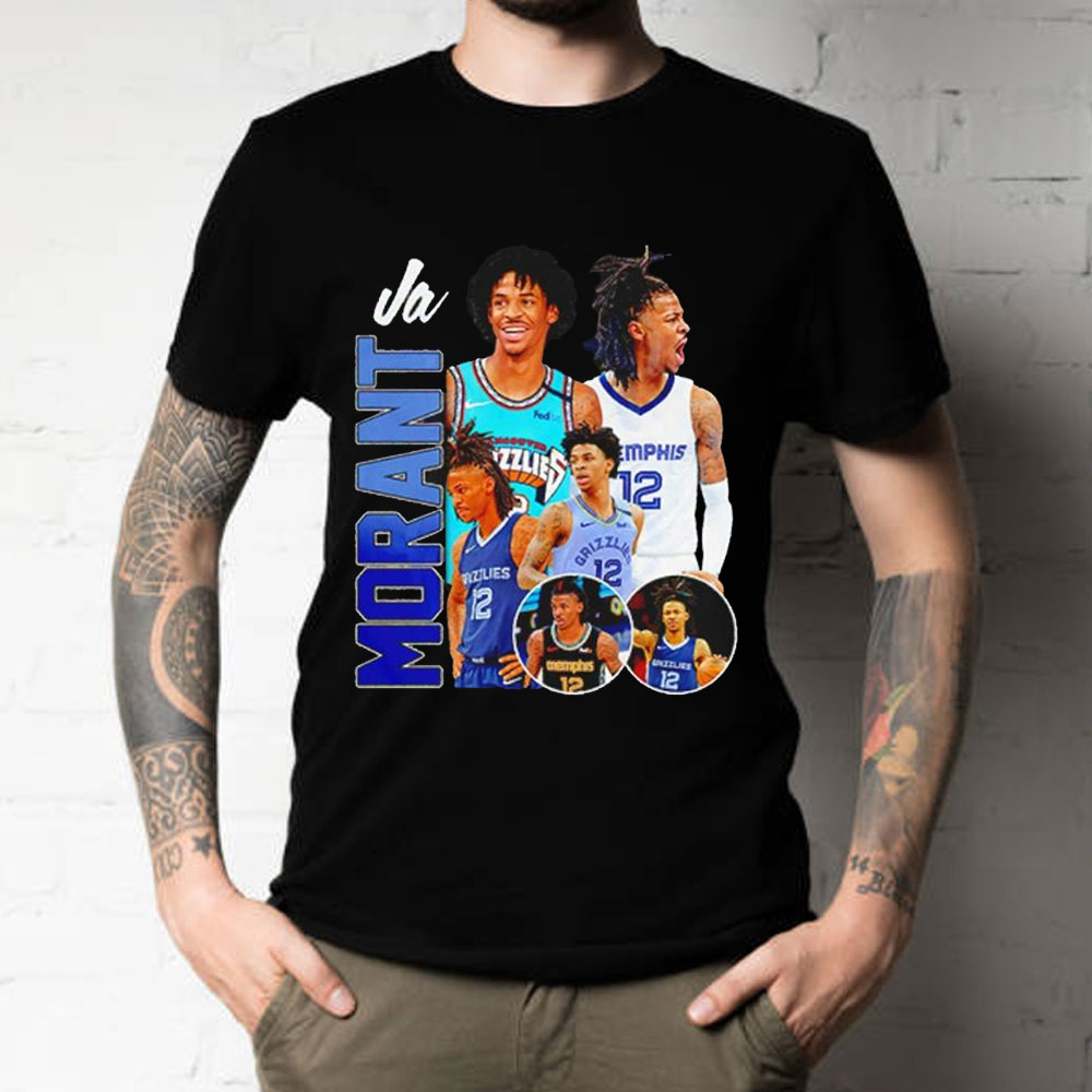 Retro Vintage Ja Morant 12 Memphis Grizzlies Basketball Unisex T-Shirt