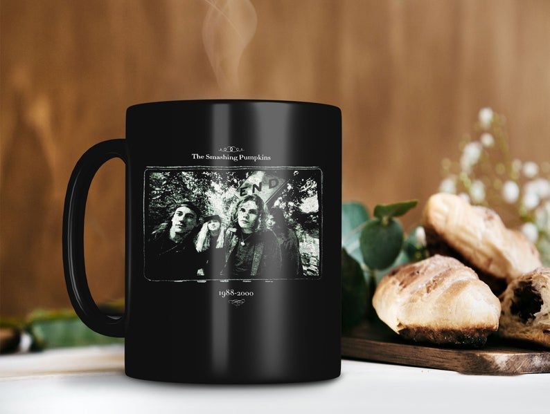 Retro Vintage Mug The Smashing Pumpkins Alternative Rock Band Mug All Member Mug Premium Sublime Ceramic Coffee Mug Black