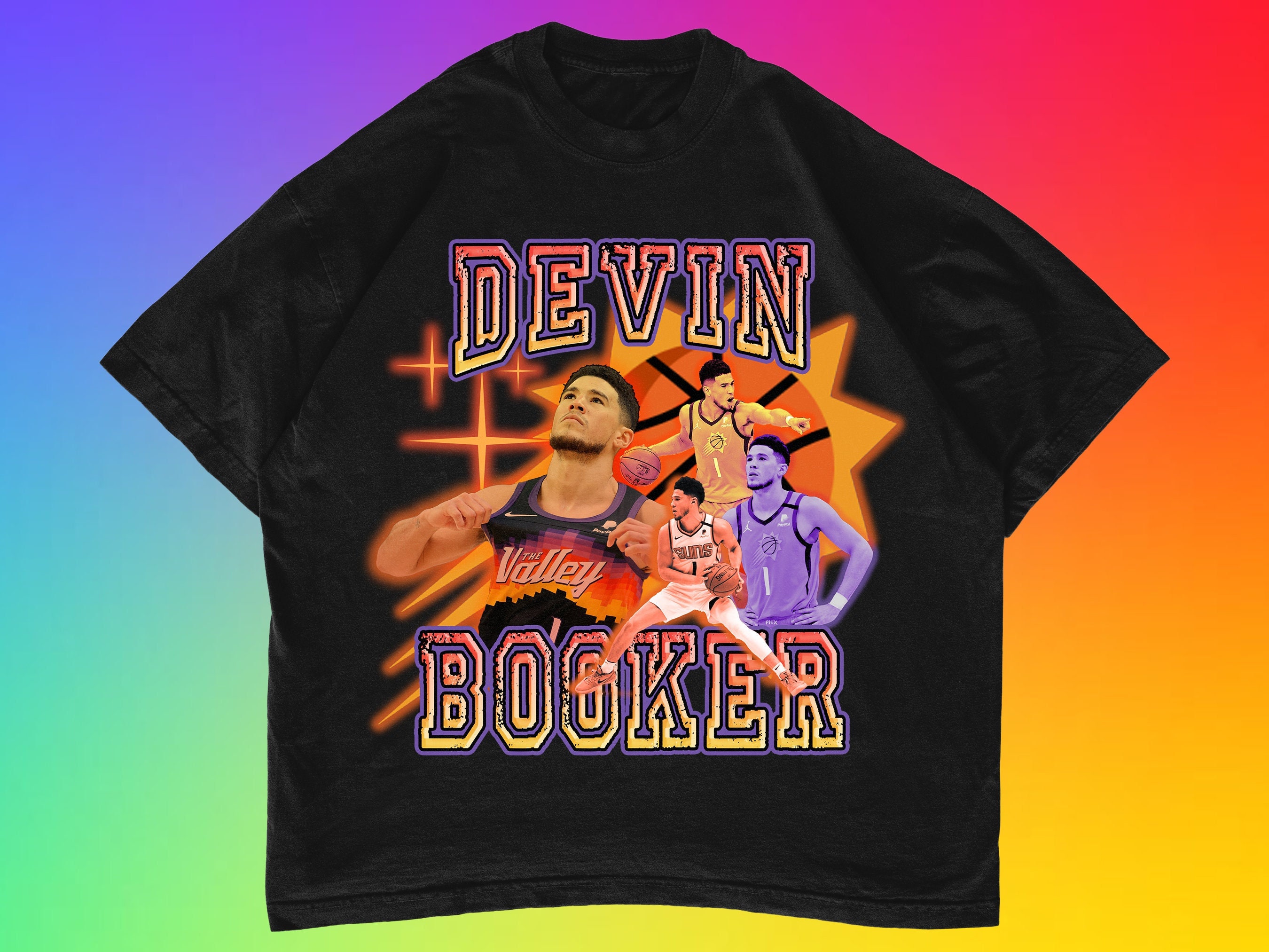 Retro Vintage Style Devin Booker Phoenix Suns Basketball Unisex T-Shirt