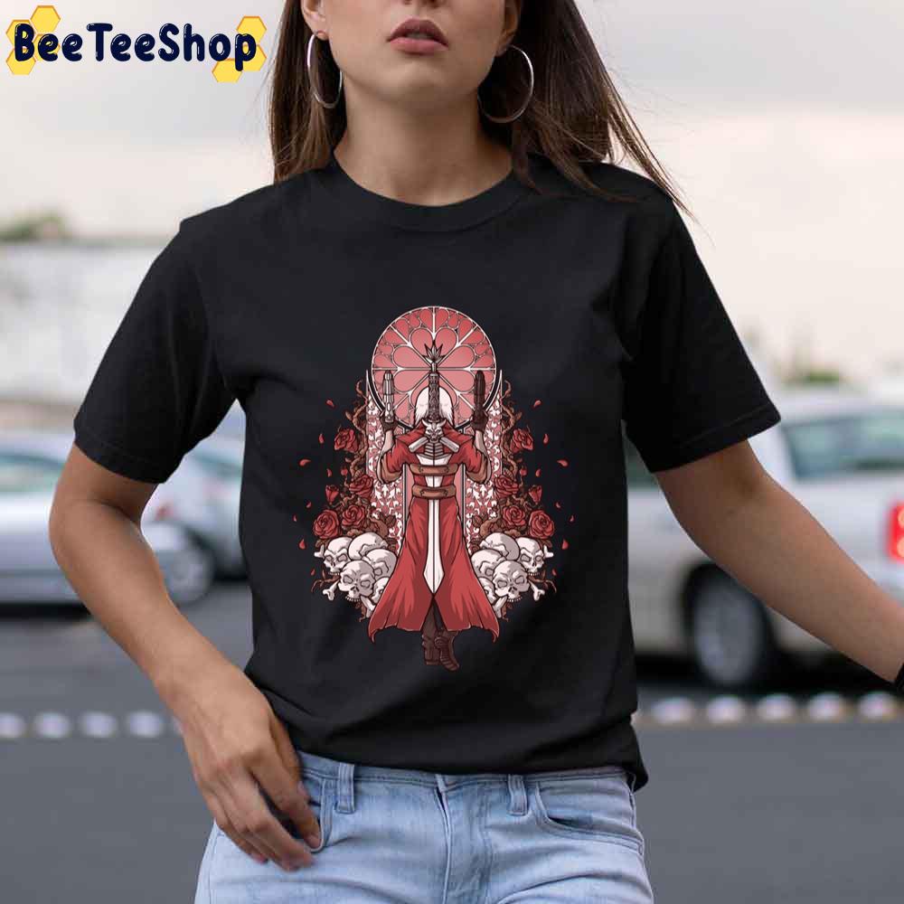 Roses Skull Devil Never Cry Unisex T-Shirt