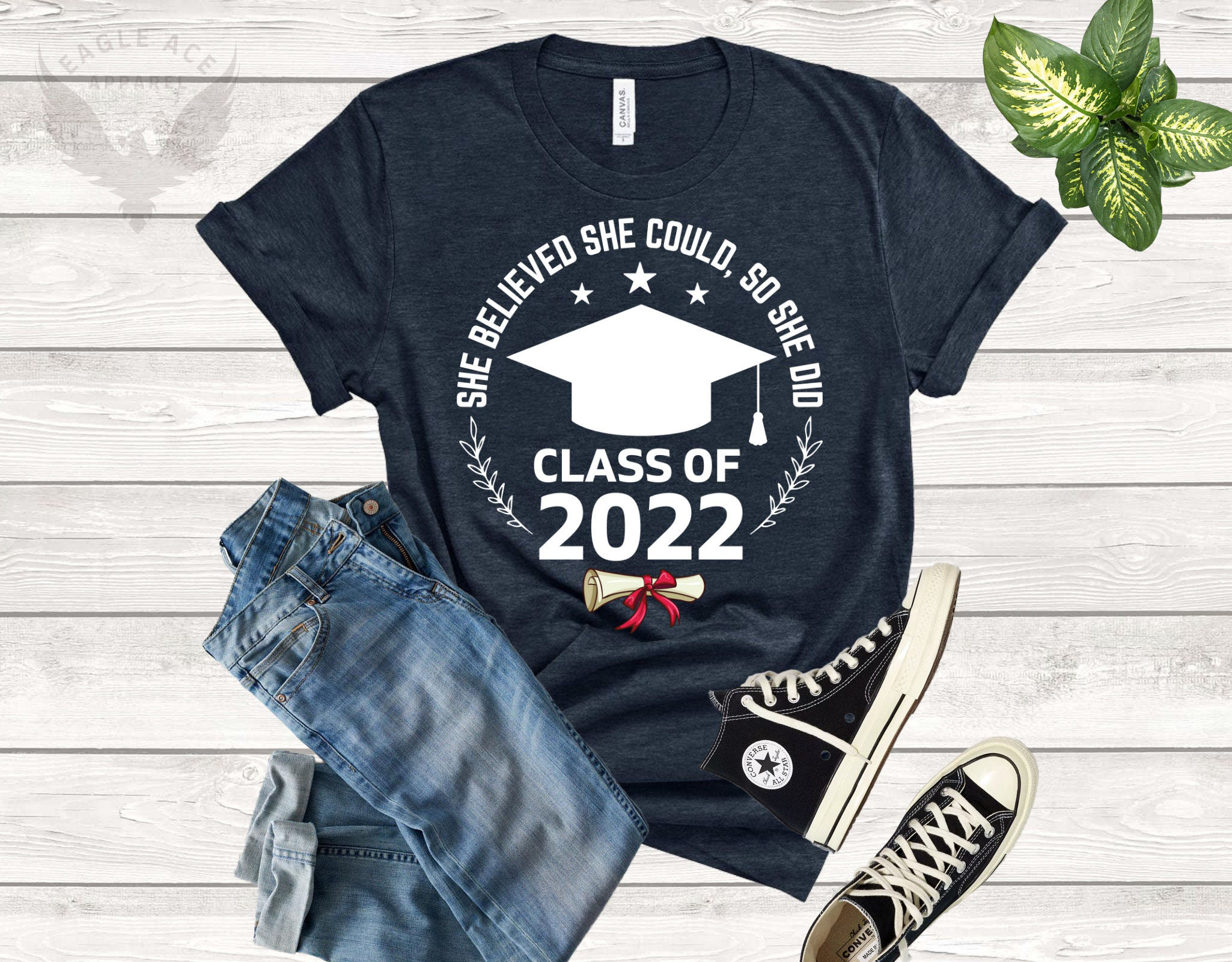 She Believed She Could So Shi Did Class Of 2022 Graduation Day Unisex T-Shirt