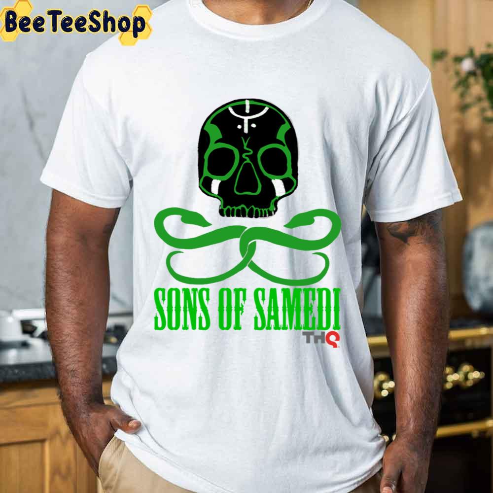 Sons Os Samedi Green Skull Art Unisex T-Shirt