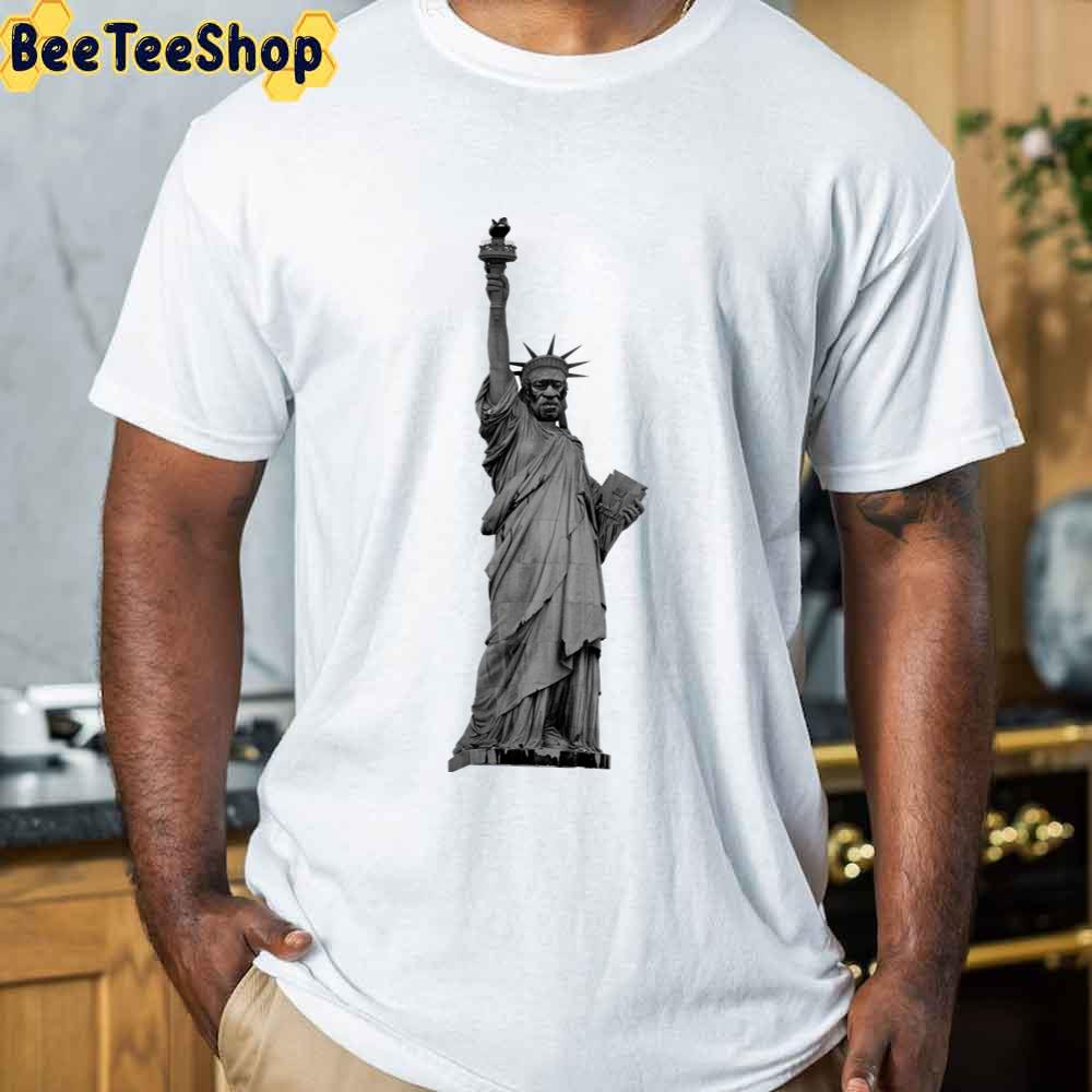 Statue Of Liberty Mix George Floyd Please I Cant Breathe Unisex T-Shirt