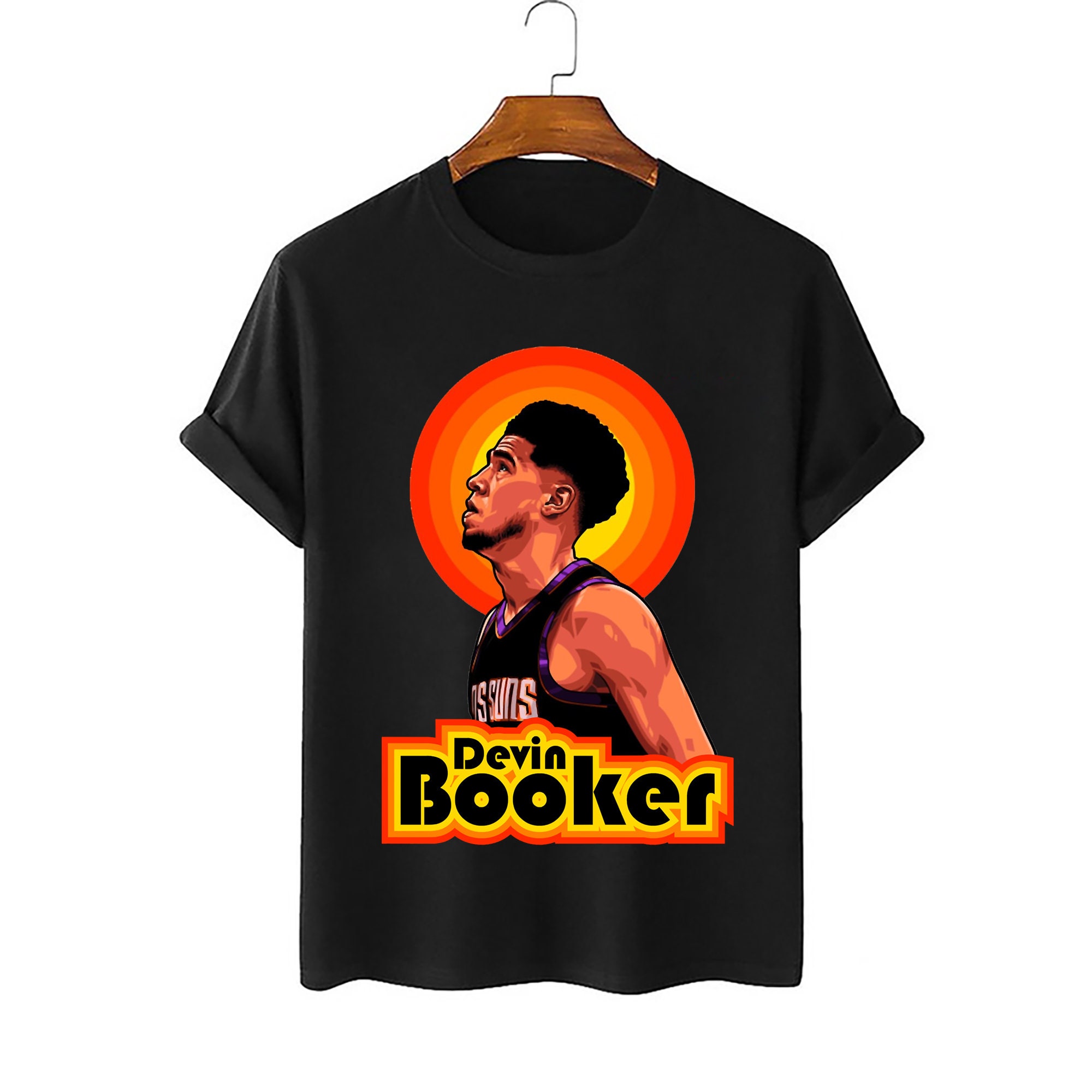 Sunset Retro Devin Booker Phoenix Suns Basketball Unisex Sweatshirt ...