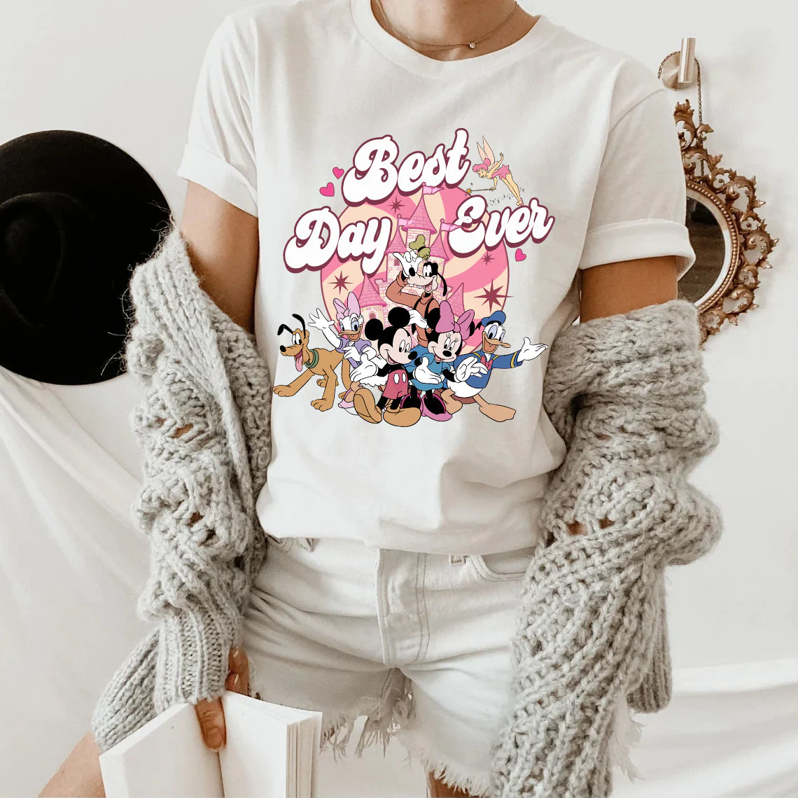 Sweet Vintage Disney Best Day Ever unisex T-Shirt