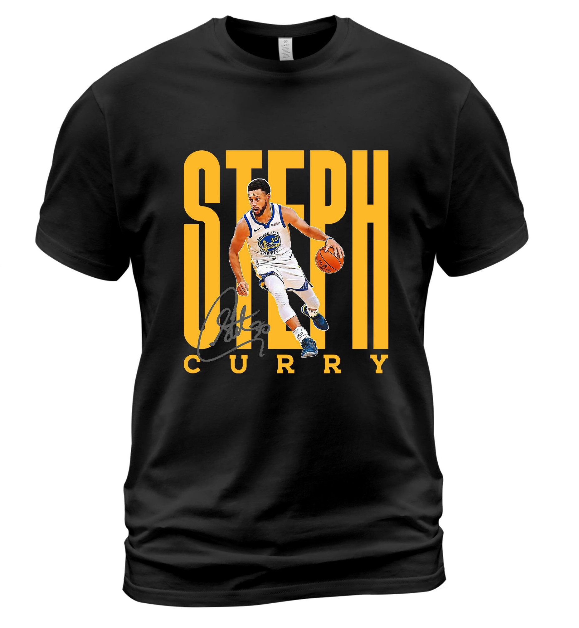 Text Background Stephen Curry Golden State Basketball Unsiex T-Shirt