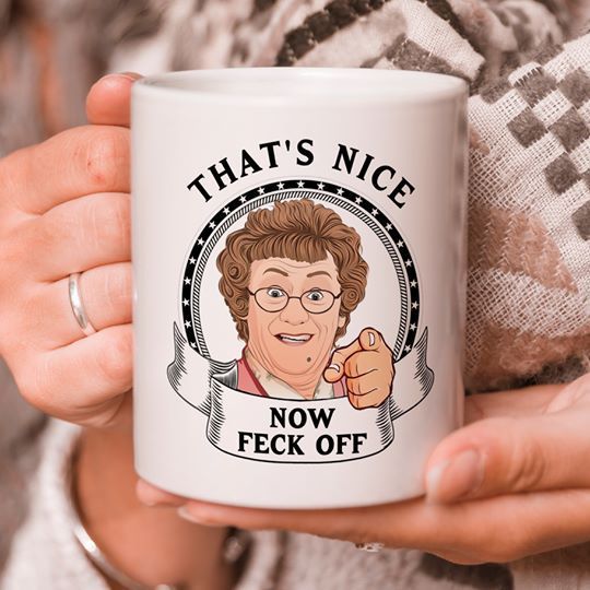 That’s Nice Now Feck Off Mrs.Browns Boys Premium Sublime Ceramic Coffee Mug White