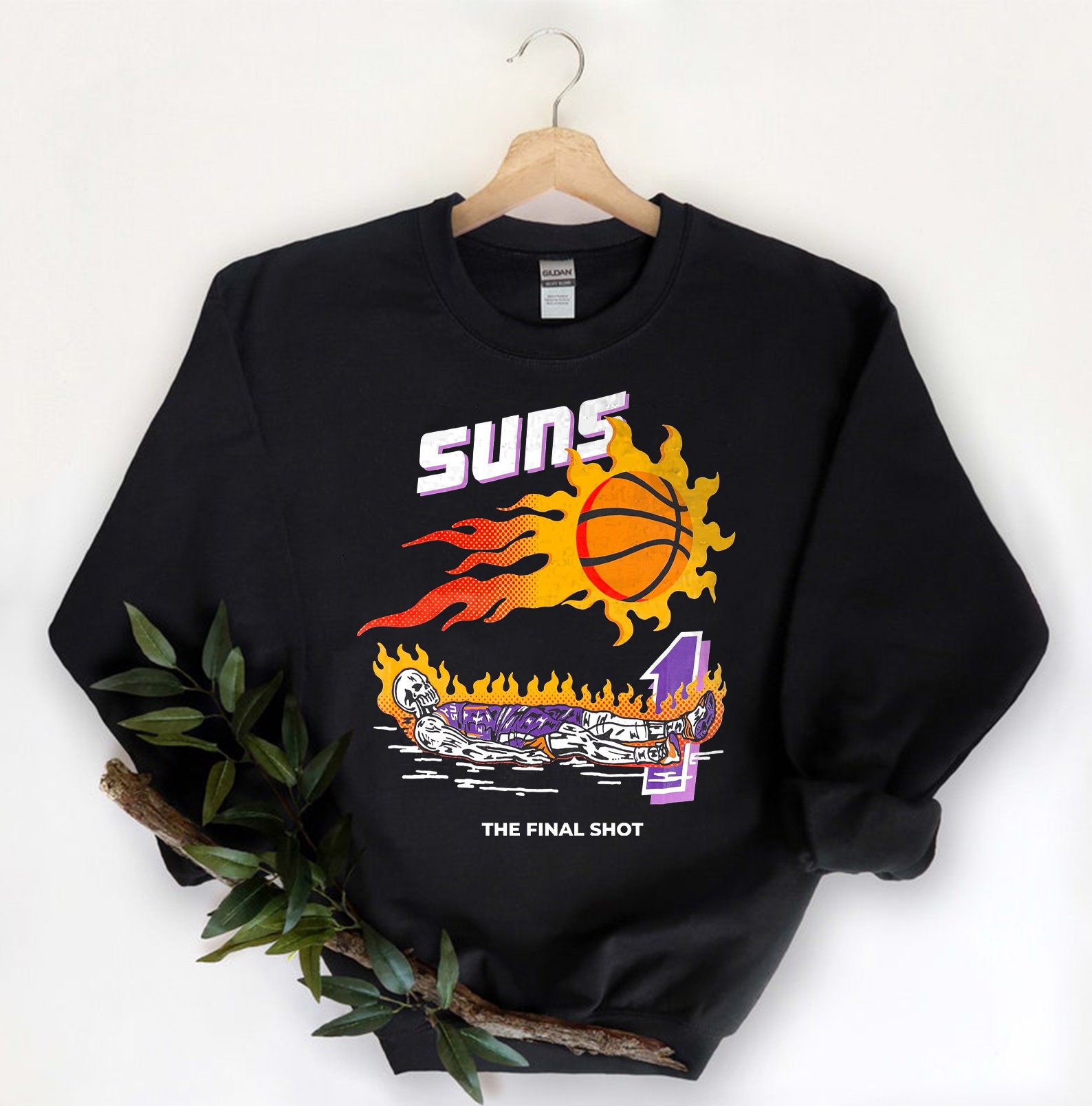 The Final Shot Purple Skeleton Suns In 4 Phoenix Suns Basketball Unisex T-Shirt