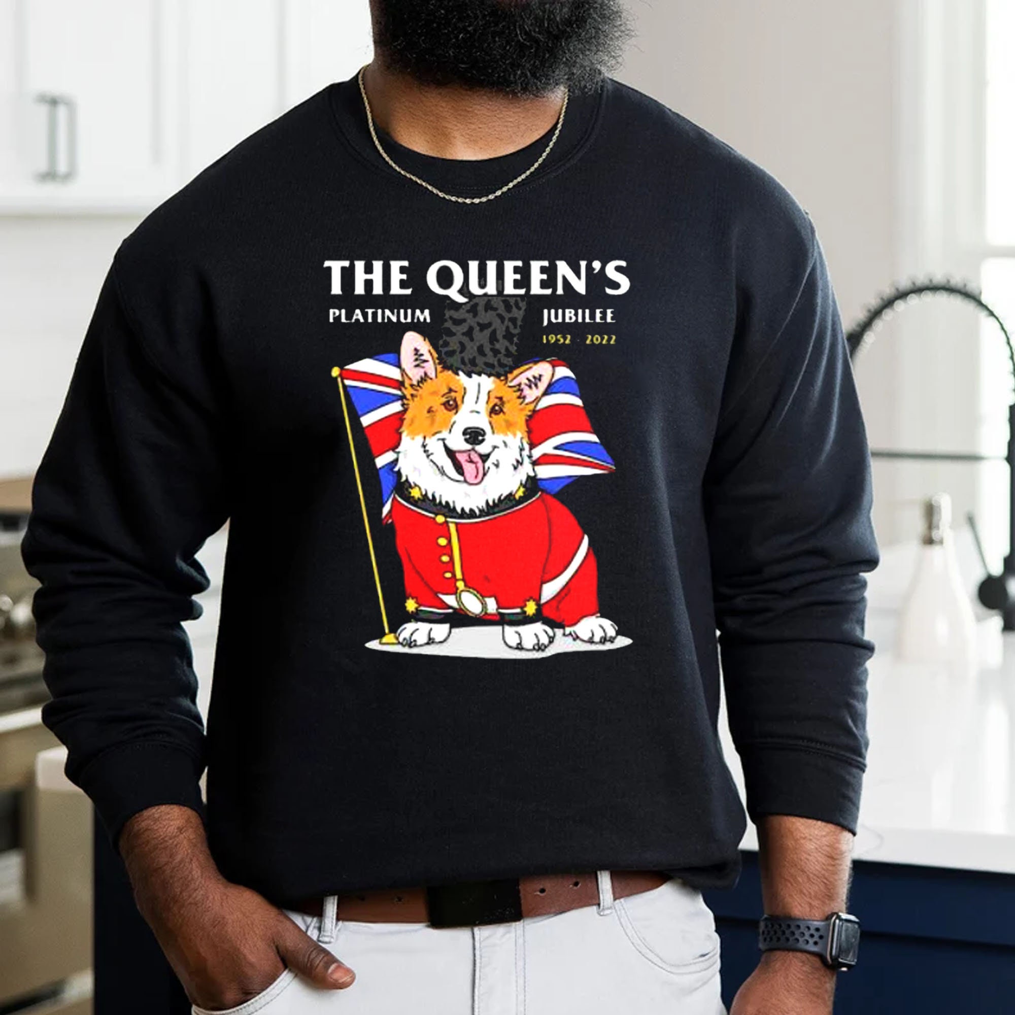 The Queen’s Platinum Jubilee Corgi United Kingdom Flag 2022 Unisex T-Shirt