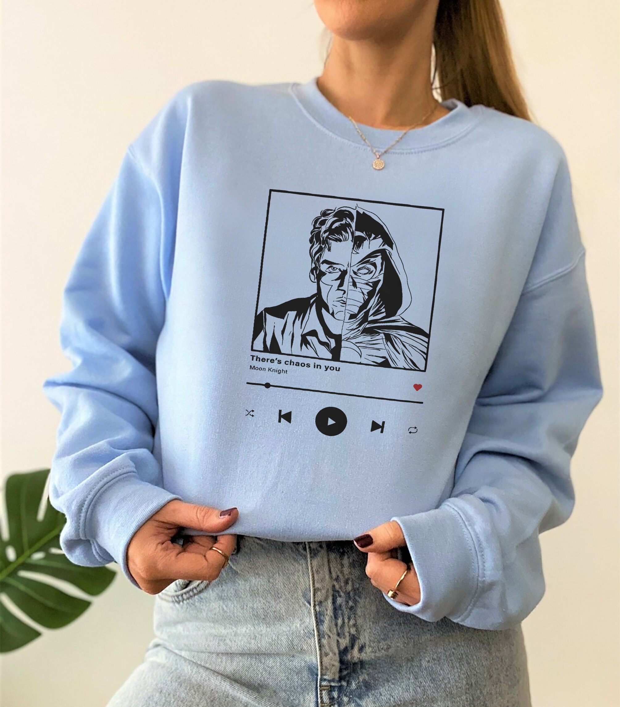 There’s Chaos In You Moon Knight Unisex Sweatshirt