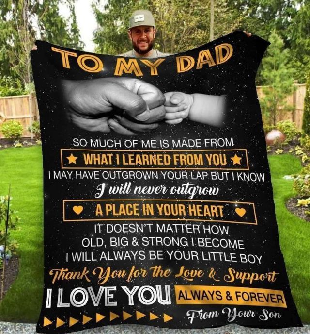 To My Dad So Much Of Me Is Made From What I Learned From You A Place In Your Heart Premium Comfy Sofa Throw Blanket