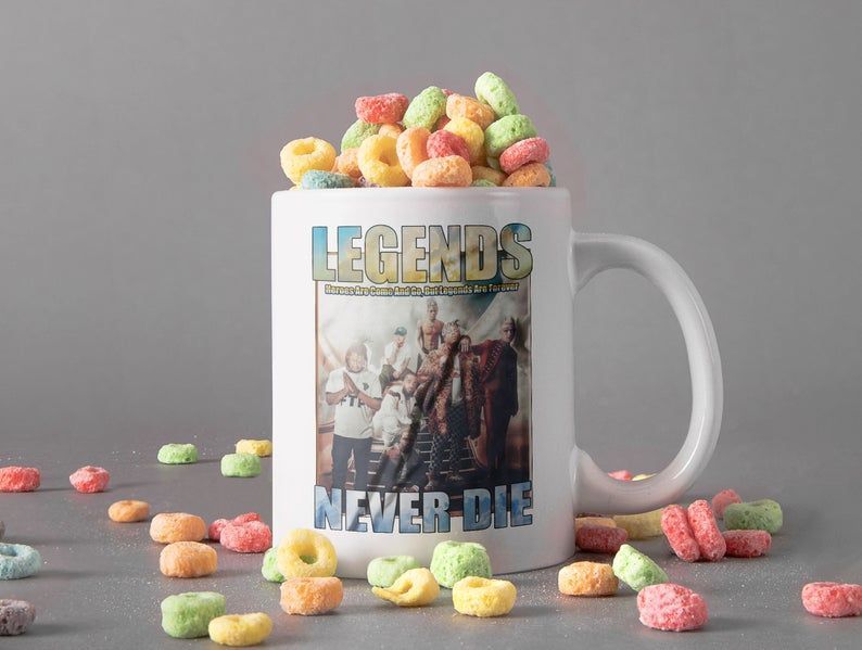 Tribute To Hip Hop Legend Mug Legend Never Die Mug Rap Hip Hop Mug Retro Vintage Mug Premium Sublime Ceramic Coffee Mug White