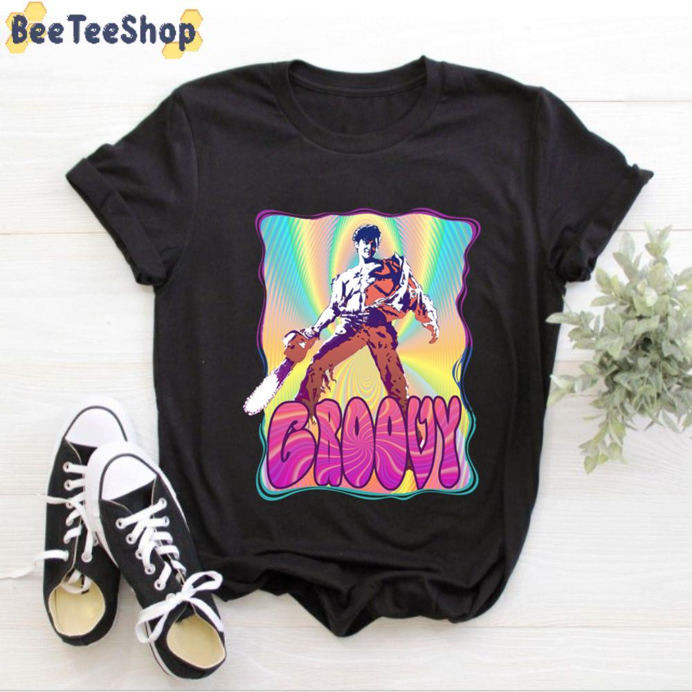 Tye Die Evil Dead Ash Williams Groovy Unisex T-Shirt