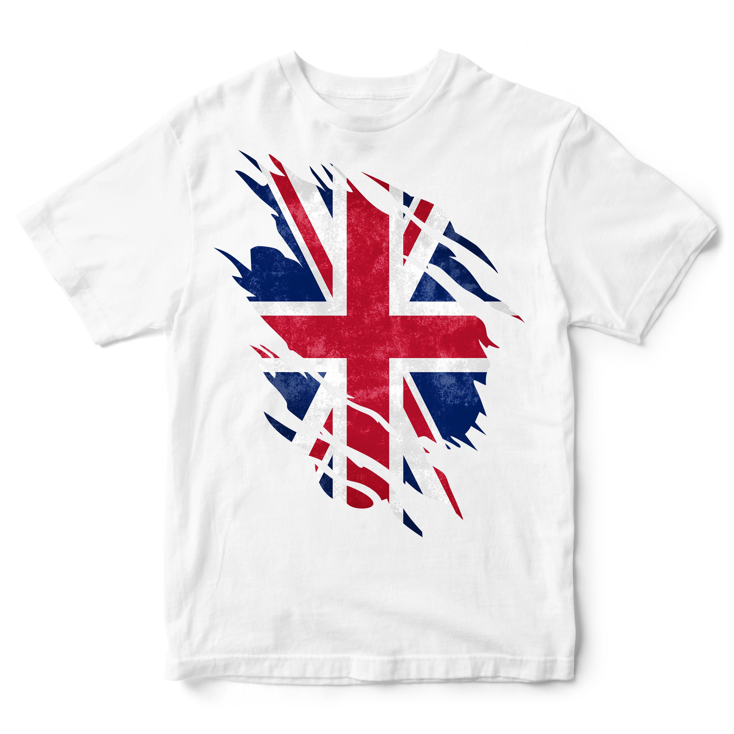 Union Jack Torn Flag Queens Platinum Jubilee Royal Celebrations Unisex T-Shirt