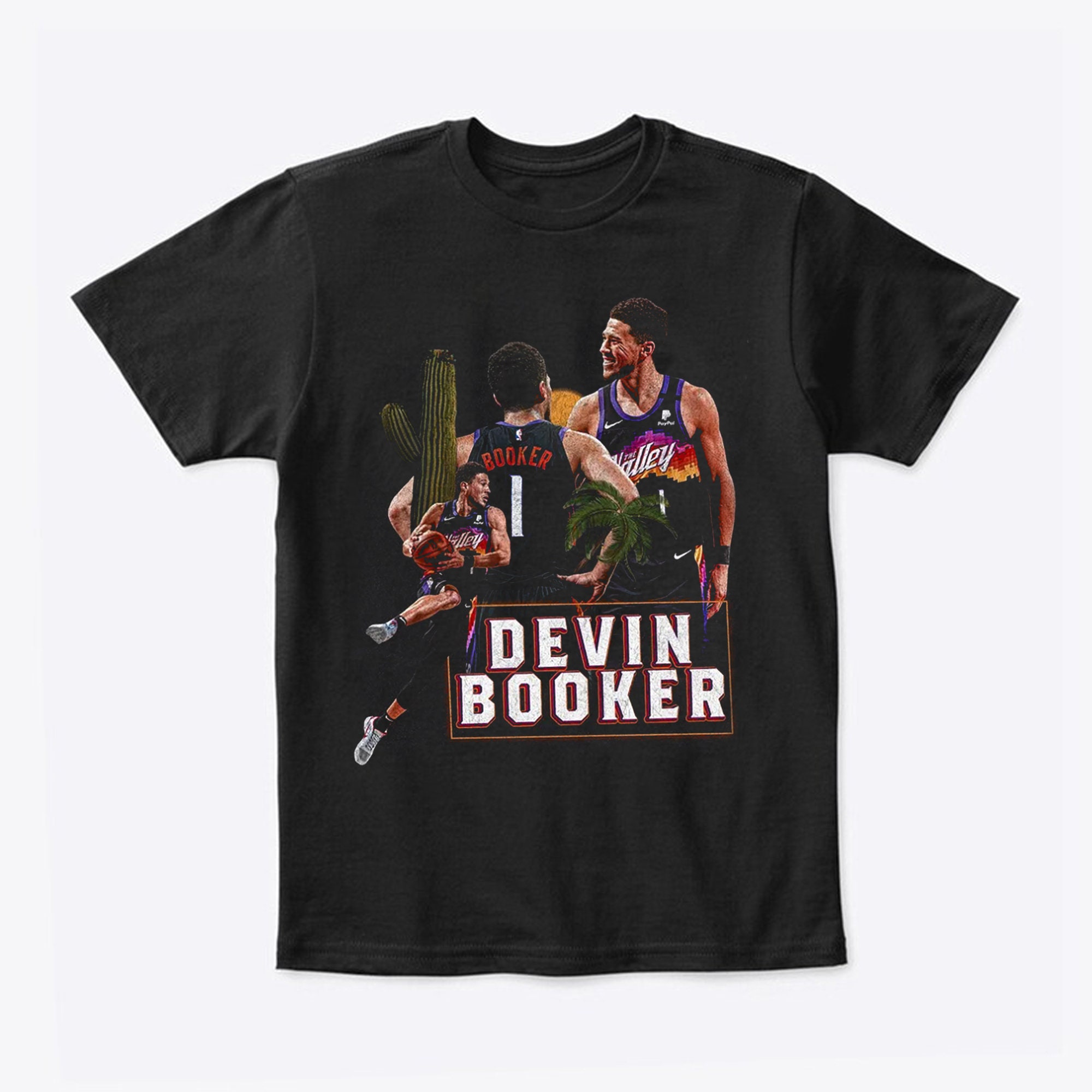 Vintage 80s Style Devin Booker Phoenix Suns Basketball Unisex T-Shirt