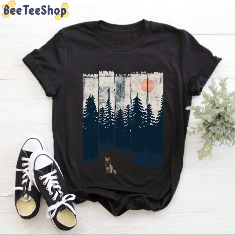 Vintage A Fox In The Wild Unisex T-Shirt