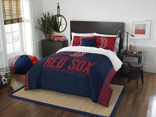 Vintage B Boston Red Sox Bedding Set