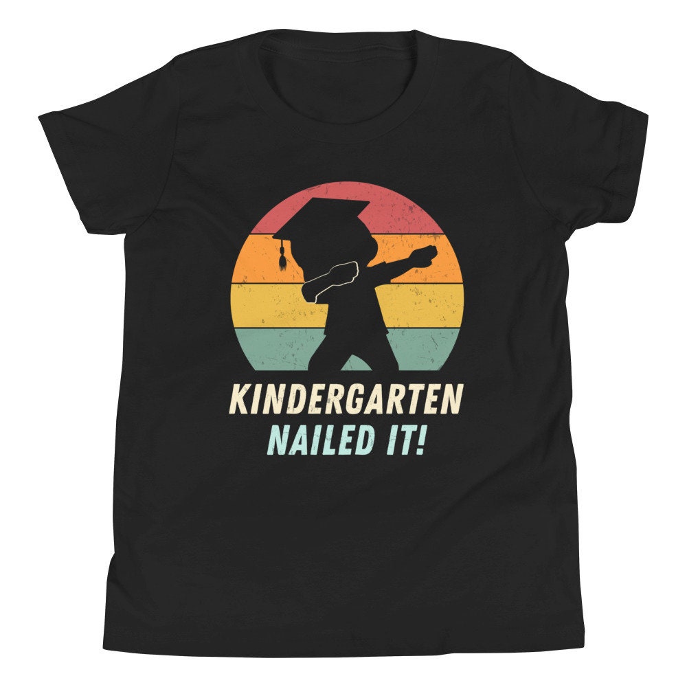 Vintage Cute Babe Kindergarten Nailed It Graduation Day Unisex T-Shirt