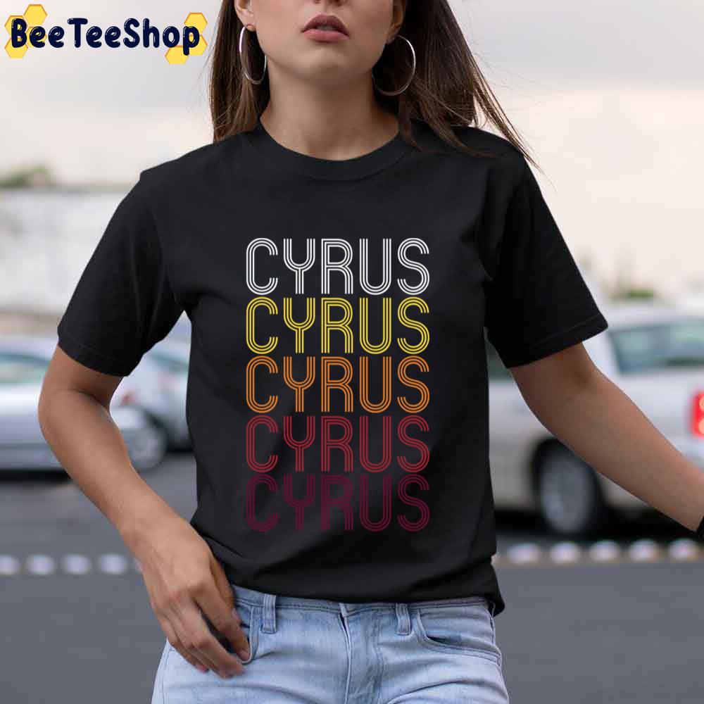 Vintage Cyrus Retro Pattern Unisex T-Shirt