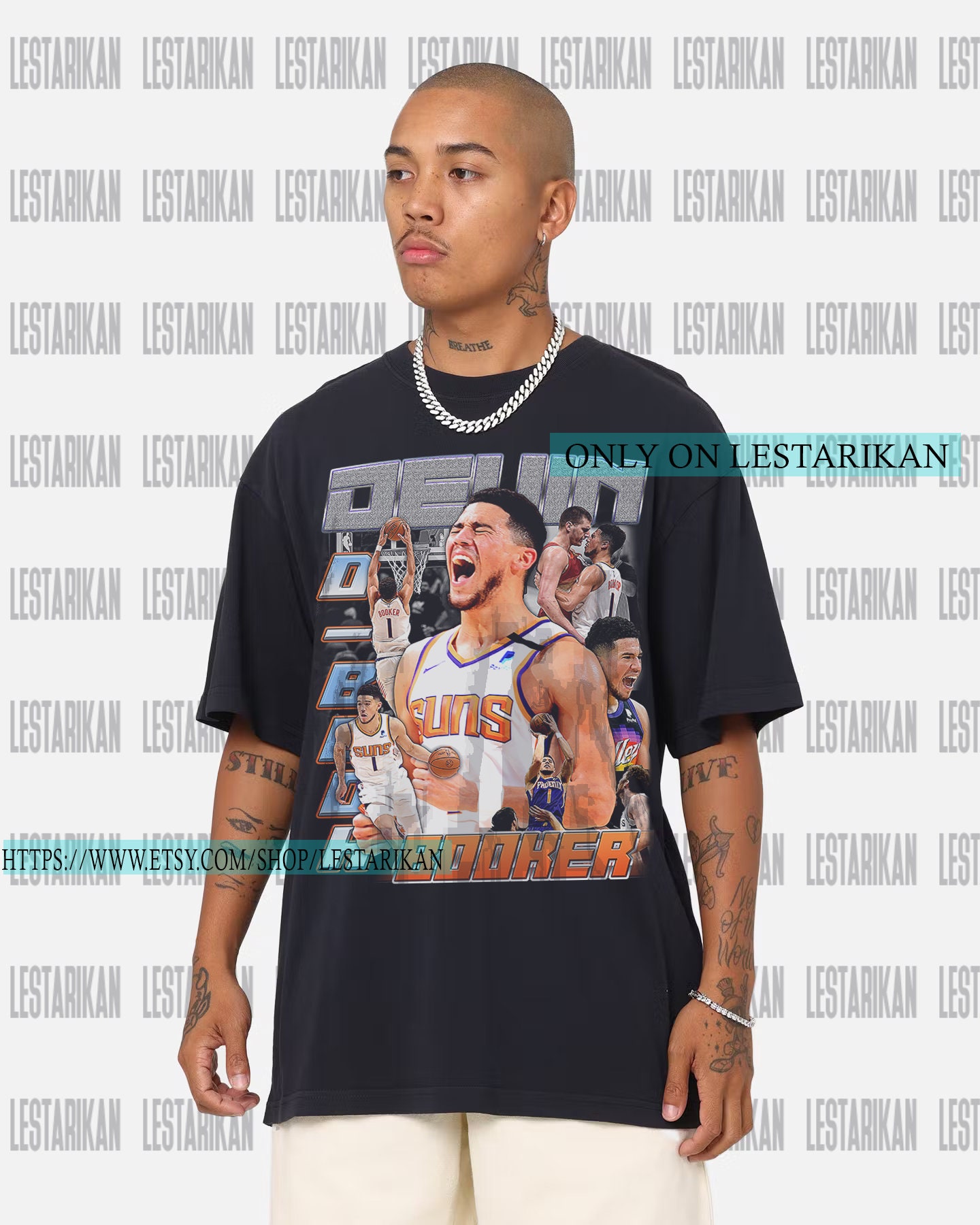 Devin Booker Shirt Basketball Player Vintage Graphic - Anynee