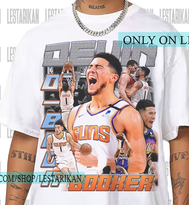 Vintage Devin Booker X Phoenix Suns Bleached Tie Dye T-shirt 