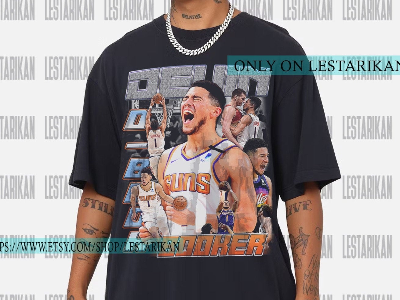 Buy Devin Booker Phoenix Suns Caricature 90s T-shirt Suns in 4 Online in  India 