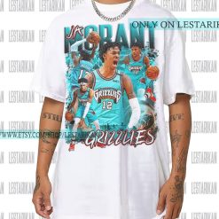 Temetrius Morant Memphis Grizzlies Throwback Teal Jersey