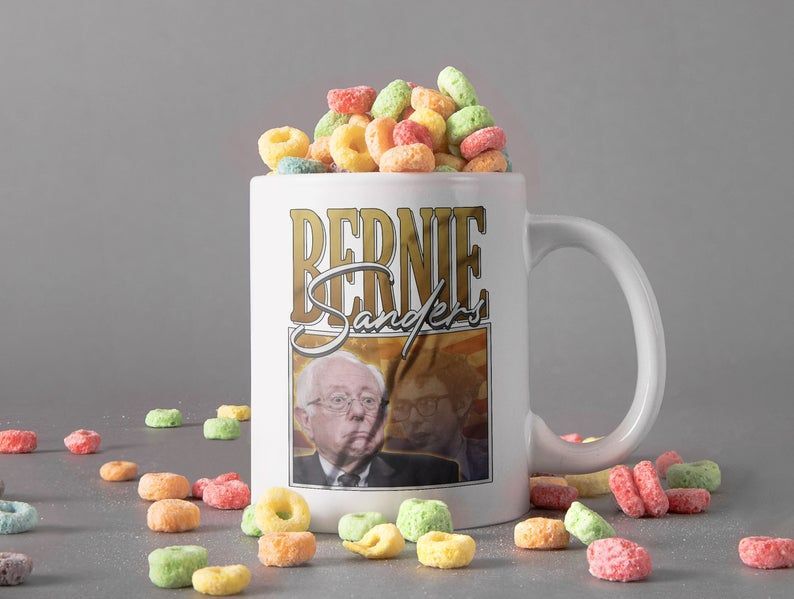 Vintage Mug Bernie Sanders Mug Bernard Bernie Sanders Mug Democratic Senator Mug Retro Premium Sublime Ceramic Coffee Mug White