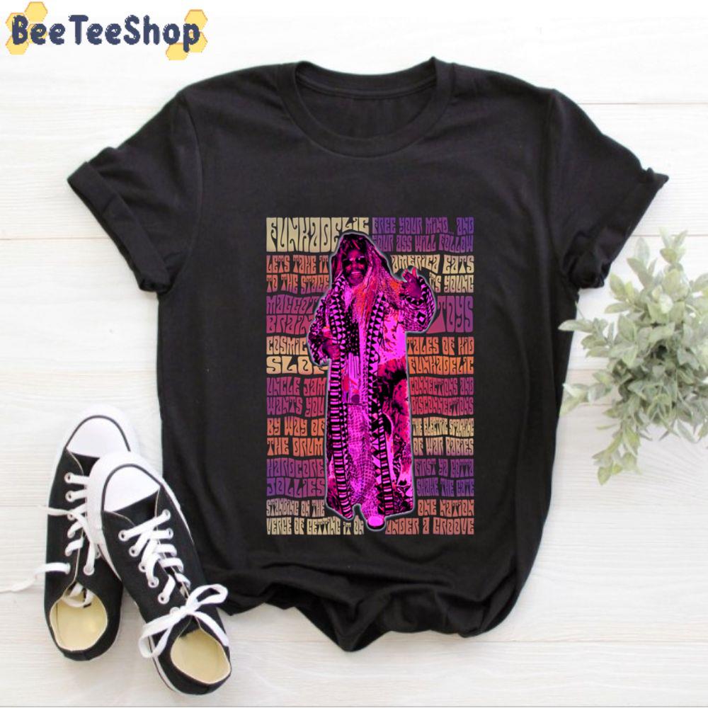 Vintage Retro Design Funkadelic Album Discography Unisex T-Shirt