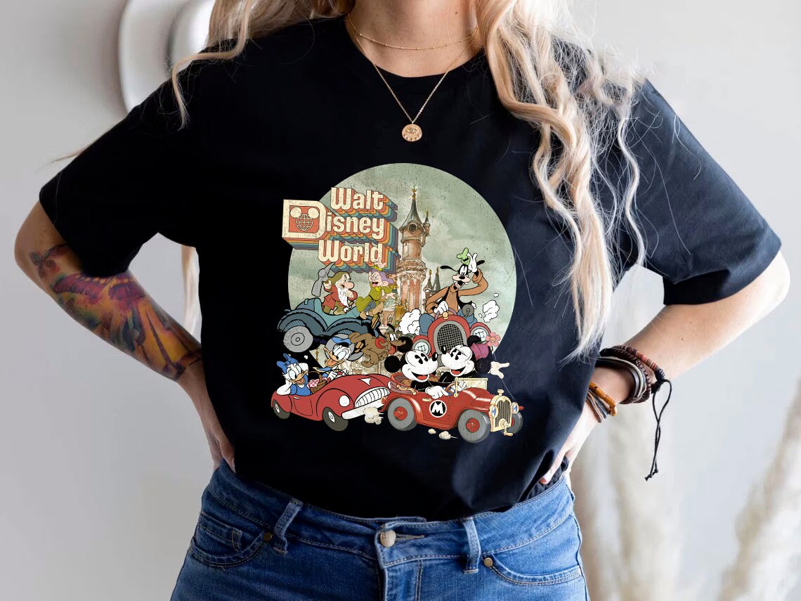 Vintage Retro Disney  Mickey and Friends Unisex Sweatshirt