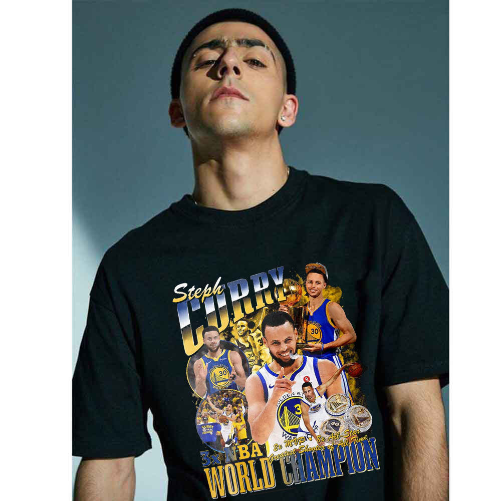 Curry T-Shirt Golden State Tracksuit Men Fashion Oversize Shirt Warriors  Sports Short Sleeve Basketball Boy Stripe Tees 6xl