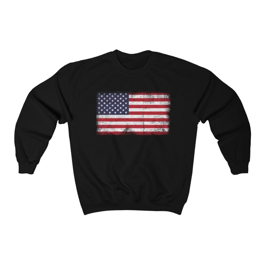 Vintage Usa Flag Unisex Sweatshirt Memorial Day Unisex T-Shirt