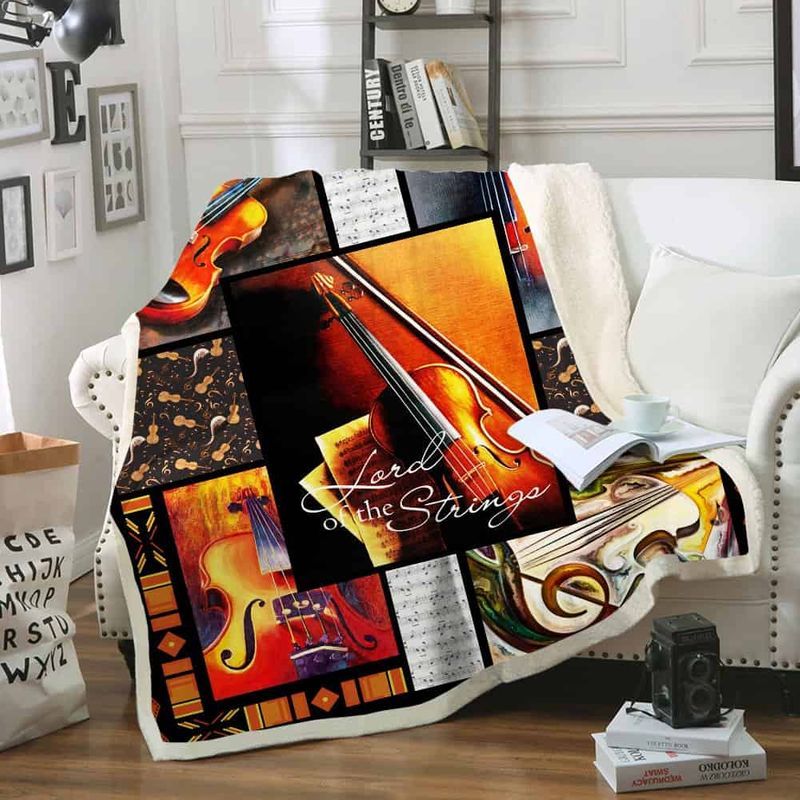 Violin Lord Of The Strings Premium Comfy Sofa Throw Blanket