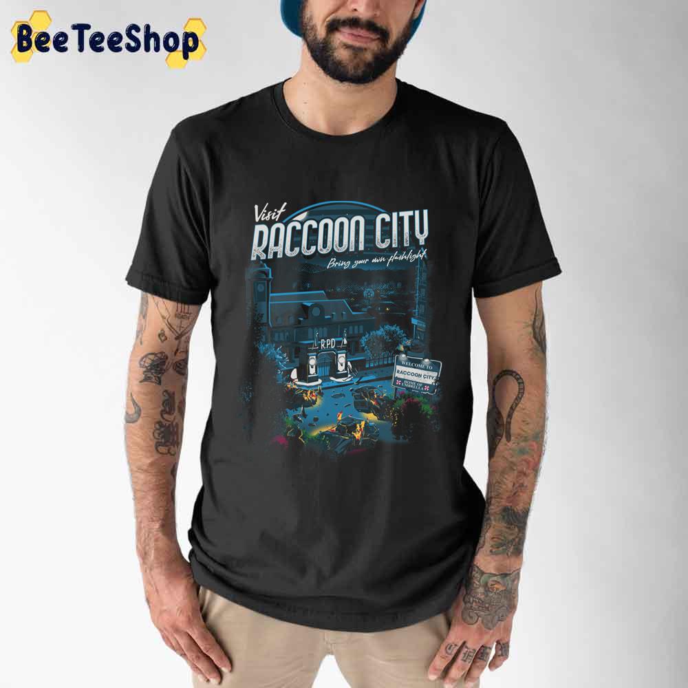 Visit Raccoon City Bring Your Own Flashlight Unisex T-Shirt