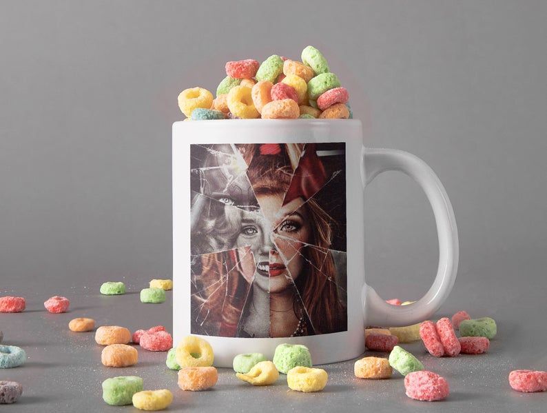 Wandavision Memory Puzzle Piece Has Broken Mug Marvel Lover Gift Wanda Vision Lover Mug Retro Premium Sublime Ceramic Coffee Mug White