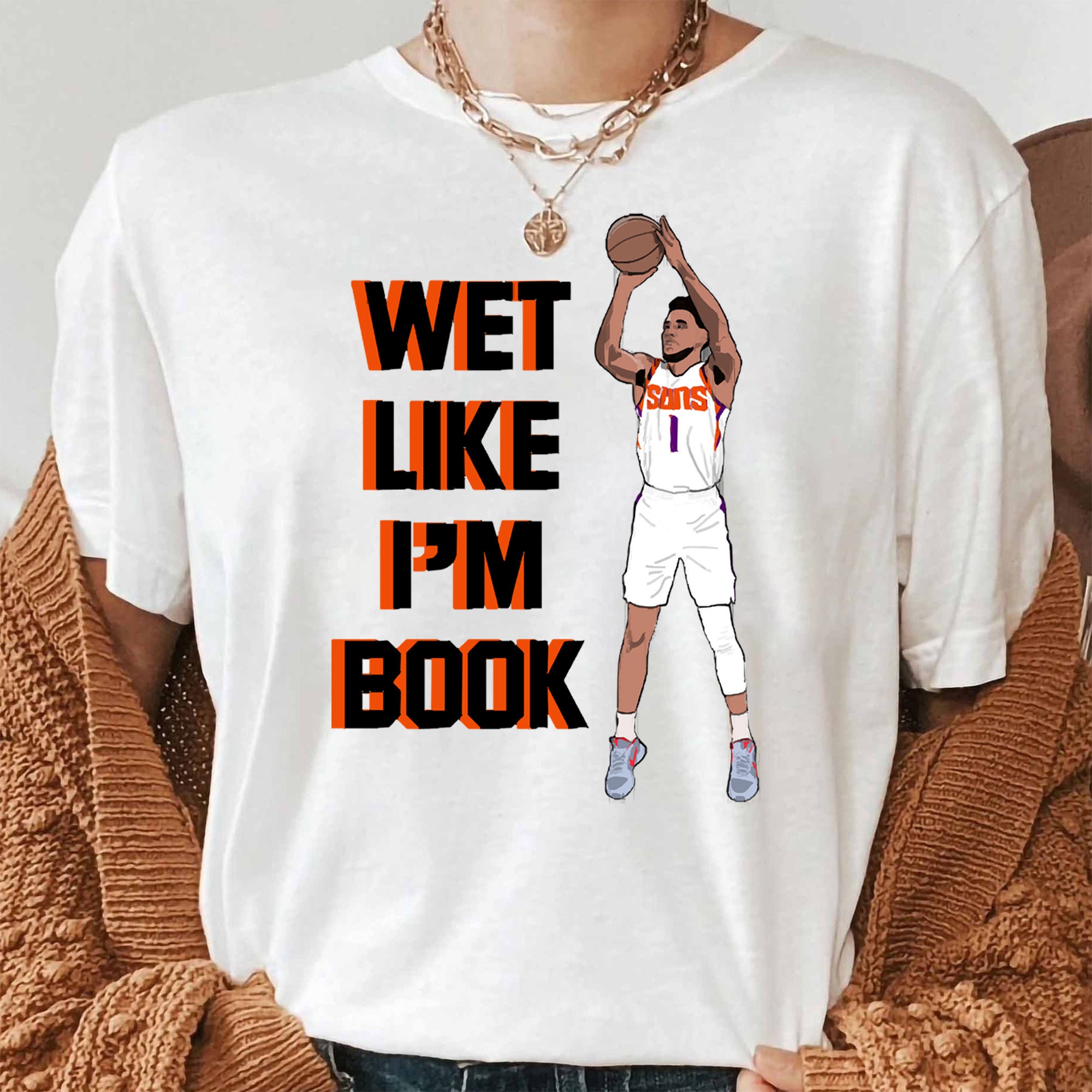 Wet Like I’m Book Devin Booker Phoenix Suns Basketball Unisex T-Shirt