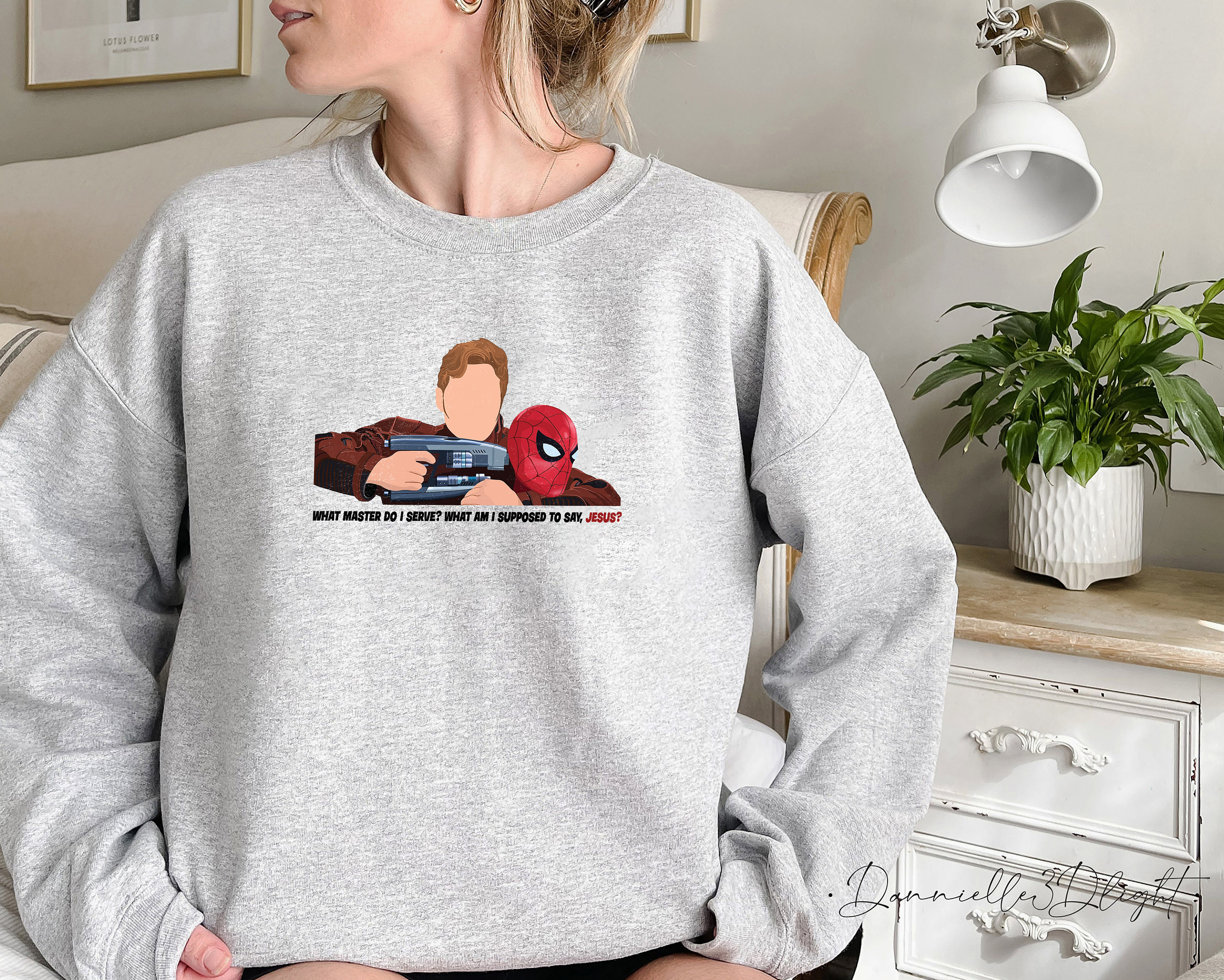 What Master Do I Serve What Am I Supposed To Say Jesus Funny Spider Man Unisex Sweatshirt