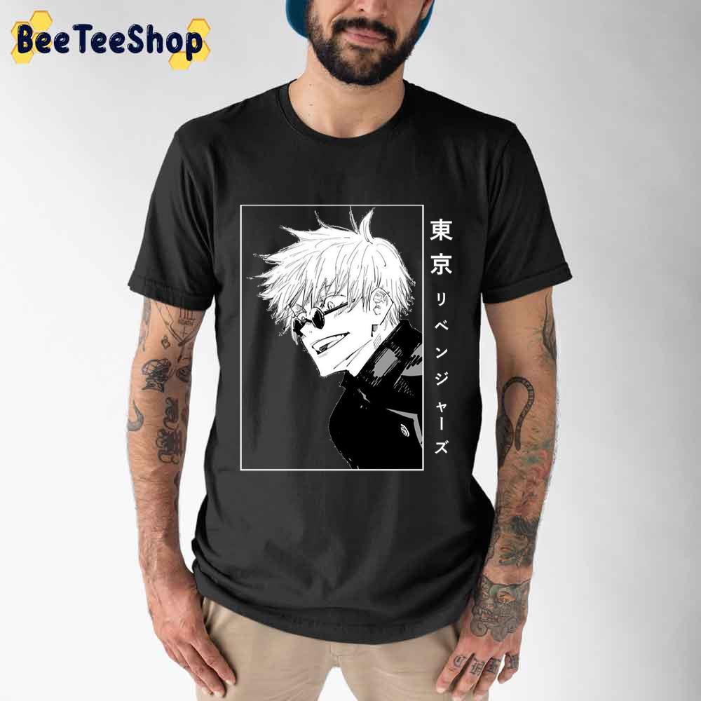 White Black Style Gojo Satoru Unisex T-Shirt