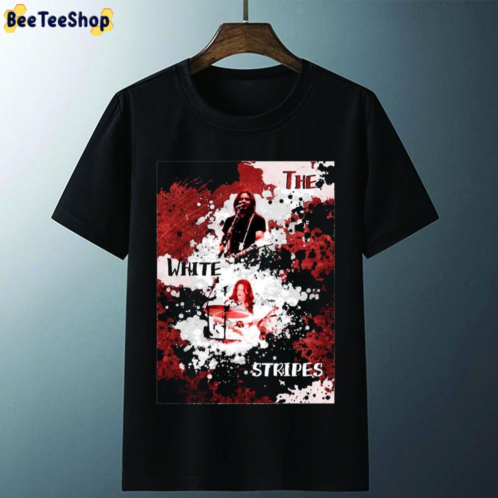 White Red Painting Style The White Stripes Unisex T-Shirt