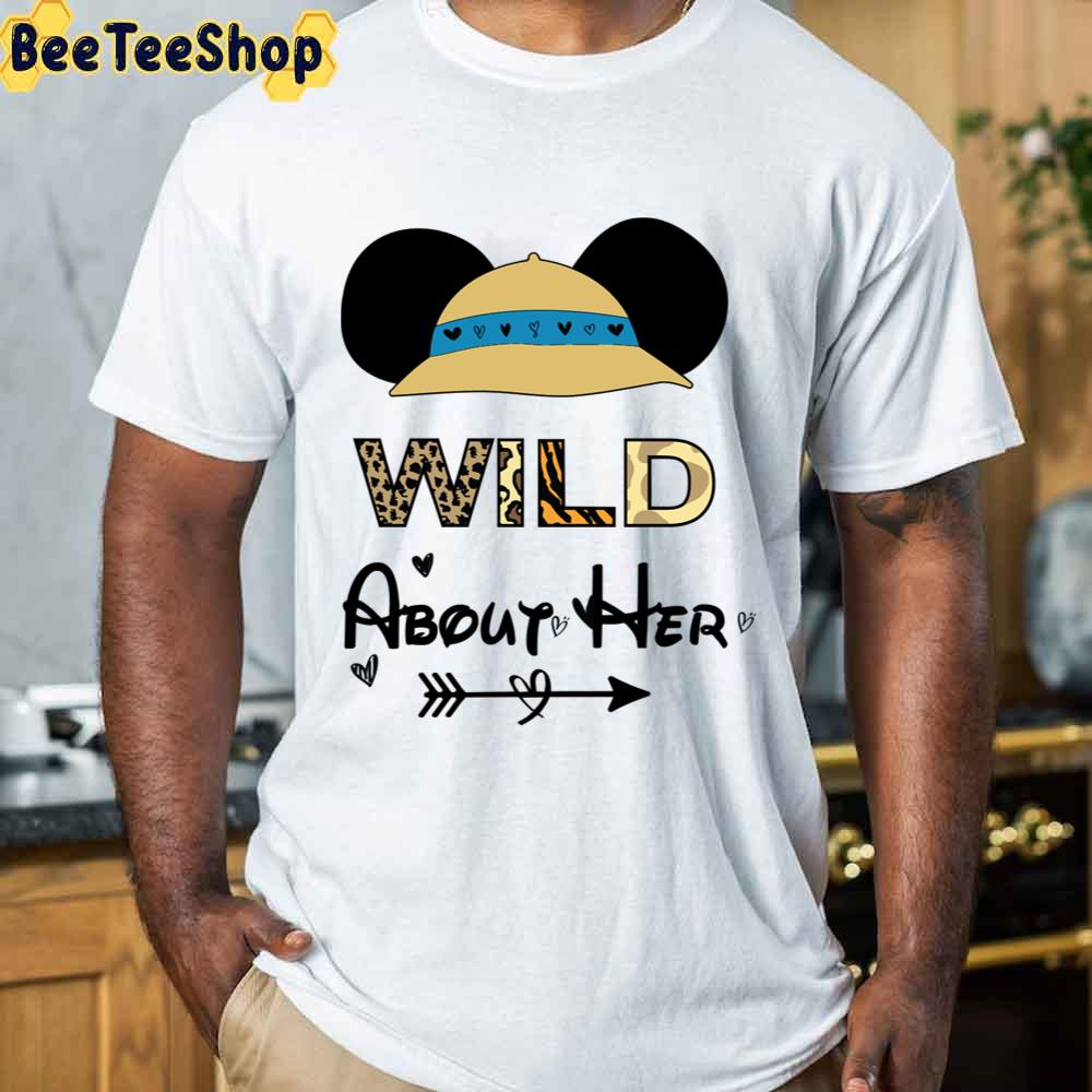 Wild About Her Valentines Day Couple Mickey Unisex T-Shirt