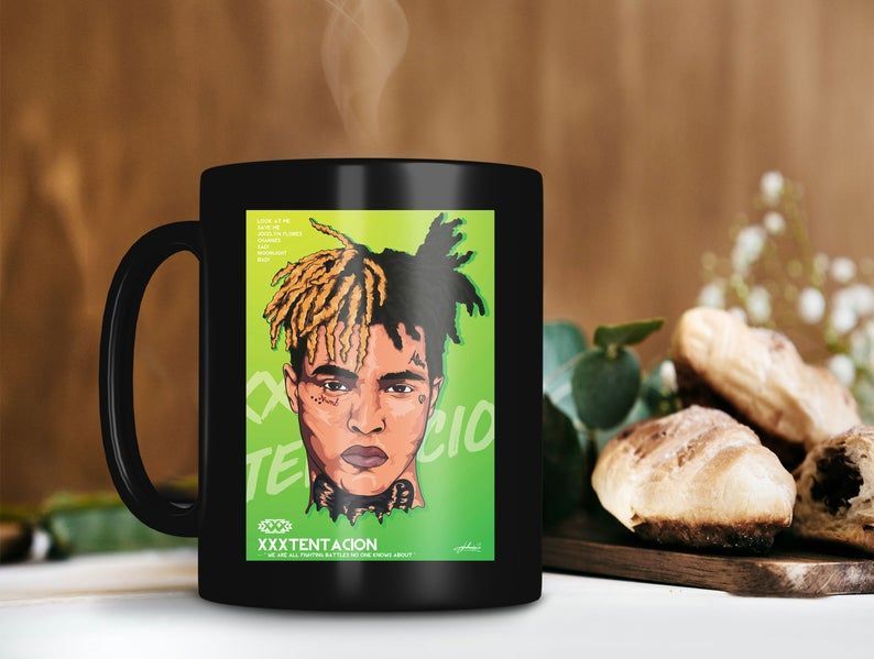 Xxxtentacion Look At Me Save Me Changes Sad Moonlight Bad Mug Legend Artist Mug Hiphop New School Premium Sublime Ceramic Coffee Mug Black