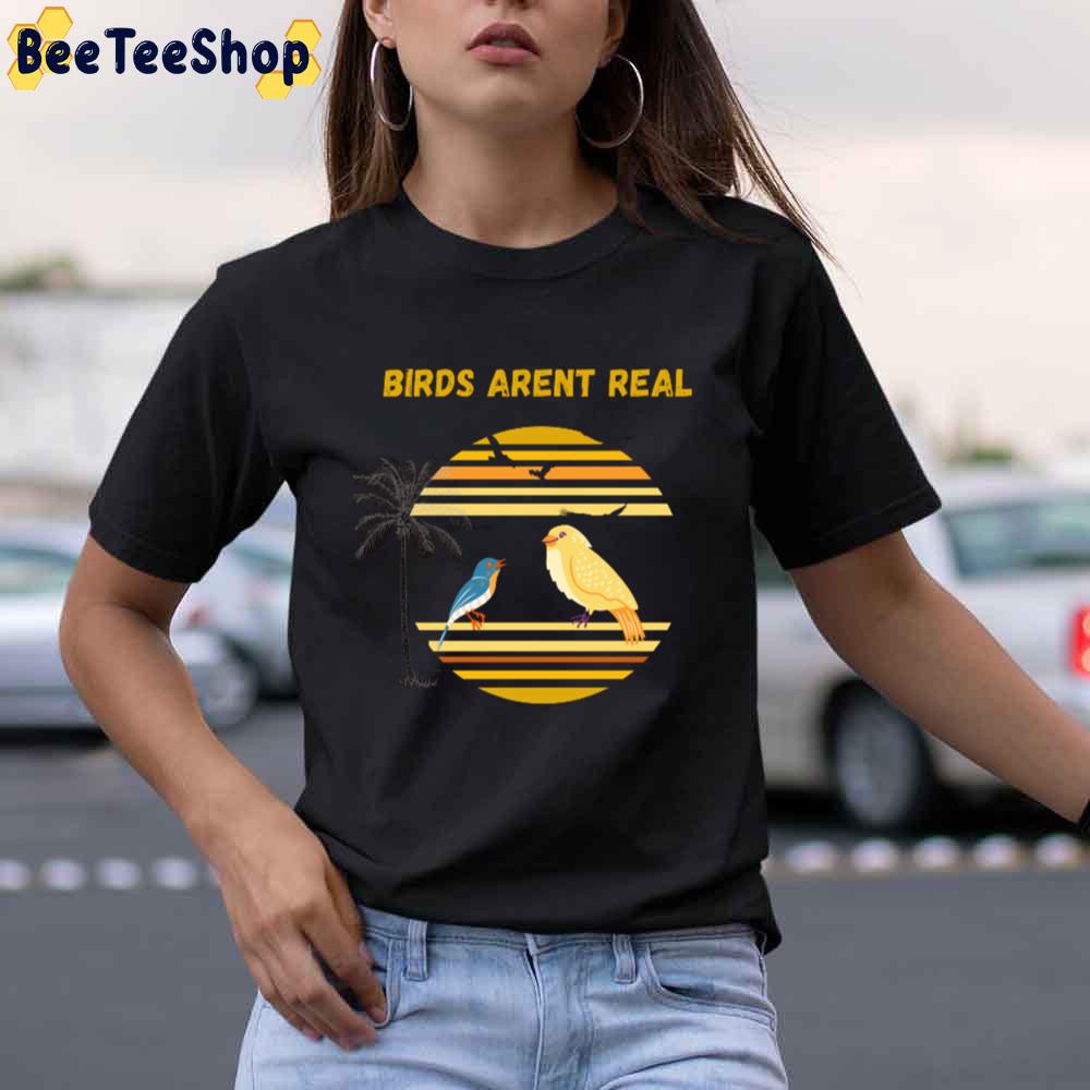 Yellow Style Birds Aren't Real Unisex T-Shirt - Beeteeshop