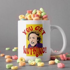 You Get Nothing! Mug Willy Wonka Mug Willy Wonka & The Chocolate Factory Mug Retro Vintage Mug Premium Sublime Ceramic Coffee Mug White