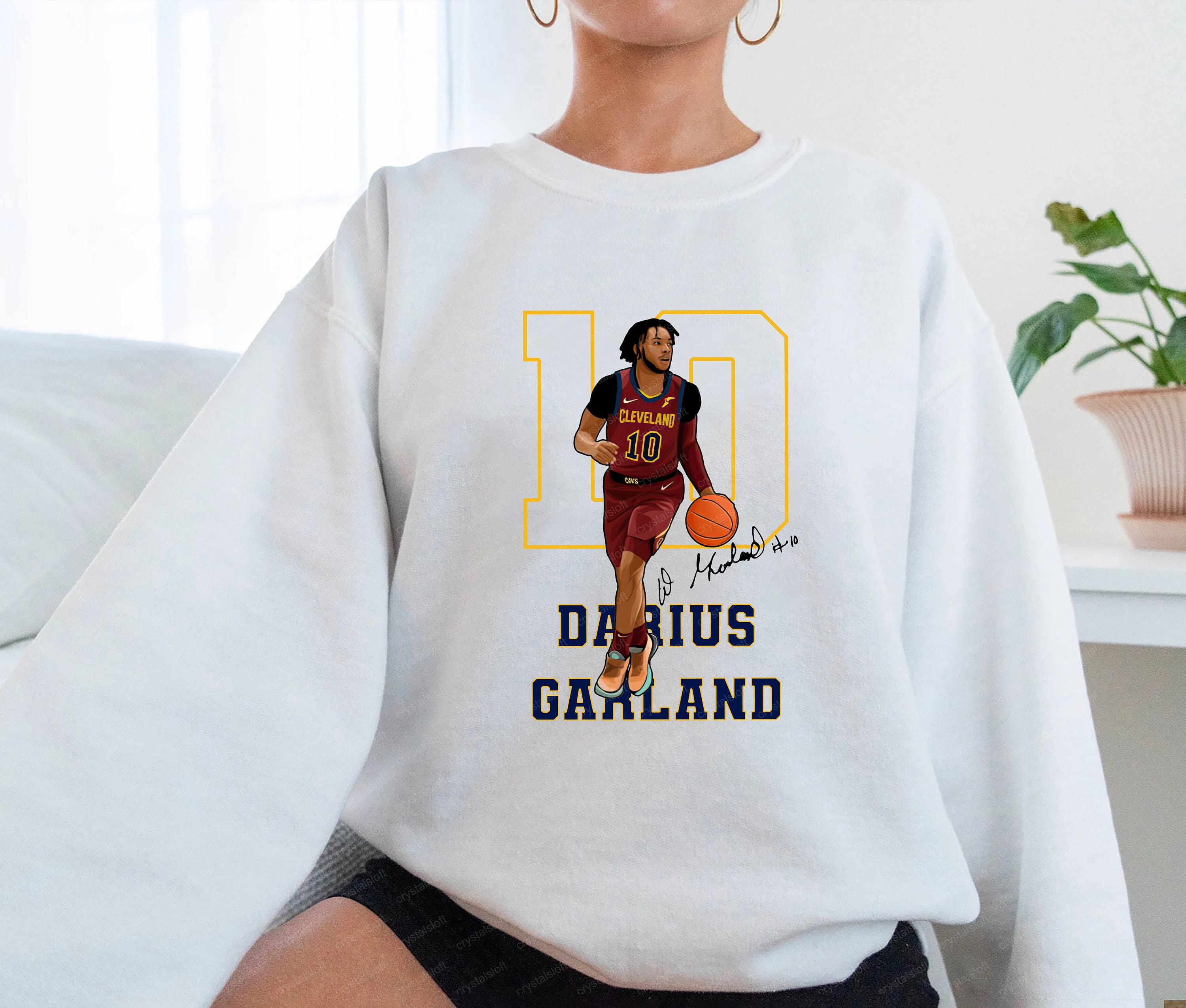 10 Darius Garland Dunk Cleveland Cavaliers Darius Garland Basketball Unisex Sweatshirt