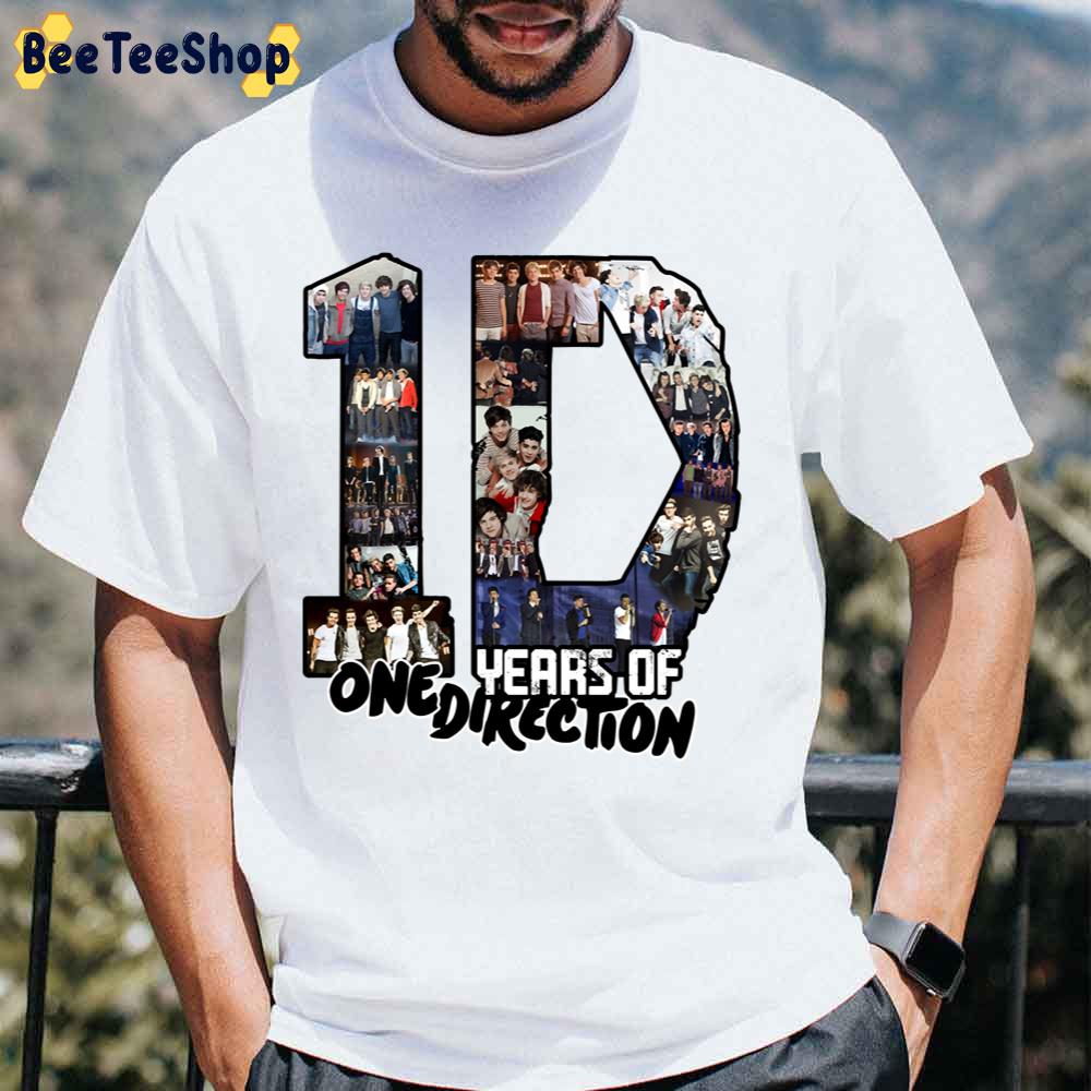 10 Years Of 1 D One Direction Band Unisex T-Shirt
