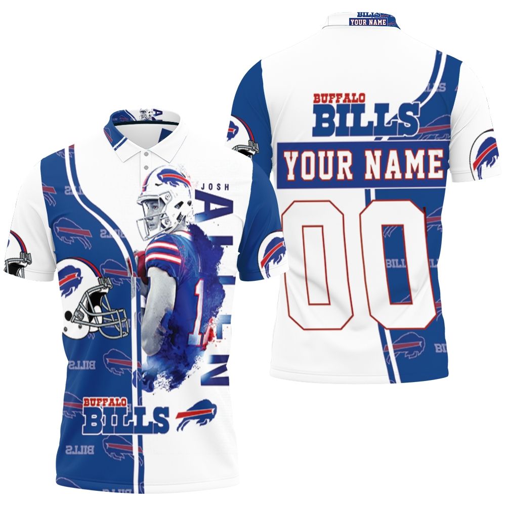 17 Josh Allen 17 Buffalo Bills Great Player 2020 Nfl Personalized Polo Shirt All Over Print Shirt 3d T-shirt