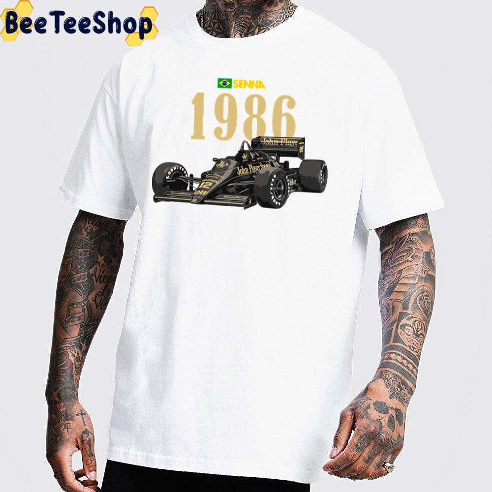 1986 Ayrton Senna F1 Racing Unisex T-Shirt