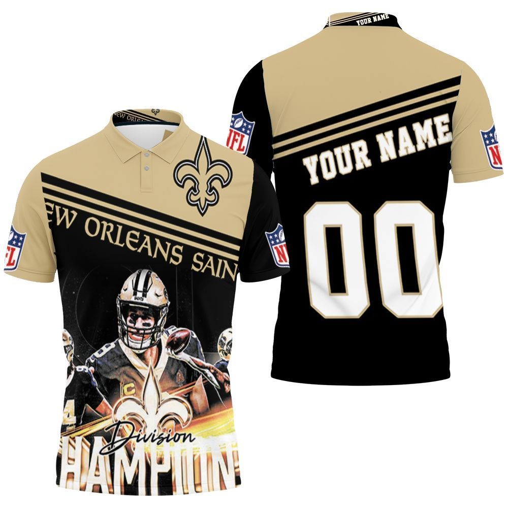 2020 Nfl Season New Orleans Saints Best Team Great Players Nfc South Division Champions Personalized Polo Shirt  All Over Print Shirt 3d T-shirt