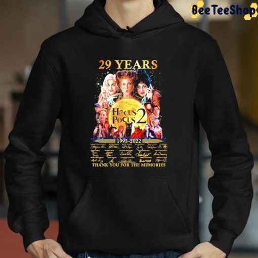 29 Years 1993 2022 Hocus Pocus 2 Thank You For The Memories Unisex T-Shirt
